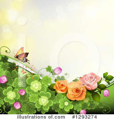 Royalty-Free (RF) Roses Clipart Illustration by merlinul - Stock Sample #1293274