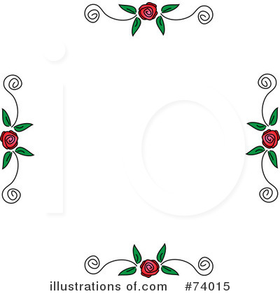 Royalty-Free (RF) Roses Clipart Illustration by Pams Clipart - Stock Sample #74015