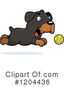 Rottweiler Clipart #1204436 by Cory Thoman