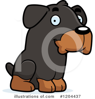 Royalty-Free (RF) Rottweiler Clipart Illustration by Cory Thoman - Stock Sample #1204437