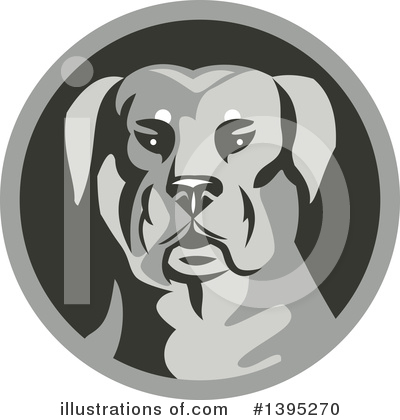 Royalty-Free (RF) Rottweiler Clipart Illustration by patrimonio - Stock Sample #1395270