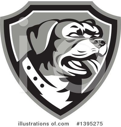 Royalty-Free (RF) Rottweiler Clipart Illustration by patrimonio - Stock Sample #1395275
