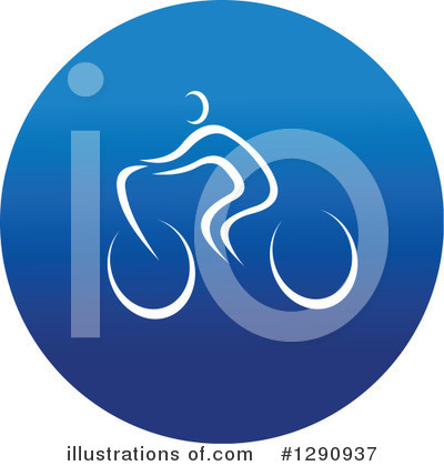 Round Blue Sports Icon Clipart #1290937 by Vector Tradition SM