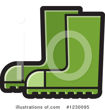Rubber Boots Clipart #1230095 by Lal Perera