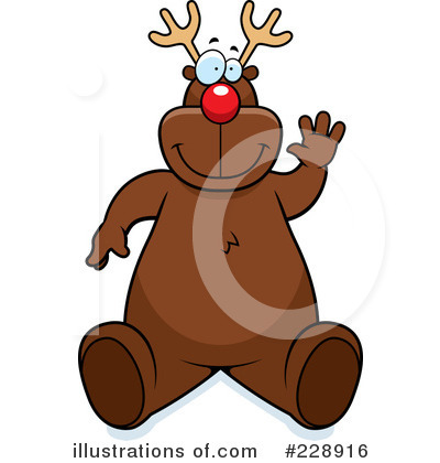 Royalty-Free (RF) Rudolph Clipart Illustration by Cory Thoman - Stock Sample #228916