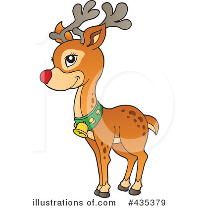 Royalty-Free (RF) Rudolph Clipart Illustration by visekart - Stock Sample #435379