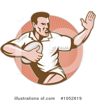 Royalty-Free (RF) Rugby Clipart Illustration by patrimonio - Stock Sample #1052619