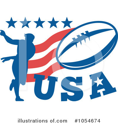 Royalty-Free (RF) Rugby Clipart Illustration by patrimonio - Stock Sample #1054674