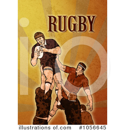 Royalty-Free (RF) Rugby Clipart Illustration by patrimonio - Stock Sample #1056645