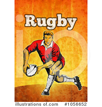 Royalty-Free (RF) Rugby Clipart Illustration by patrimonio - Stock Sample #1056652