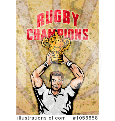 Royalty-Free (RF) Rugby Clipart Illustration by patrimonio - Stock Sample #1056658