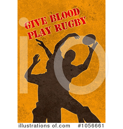Royalty-Free (RF) Rugby Clipart Illustration by patrimonio - Stock Sample #1056661
