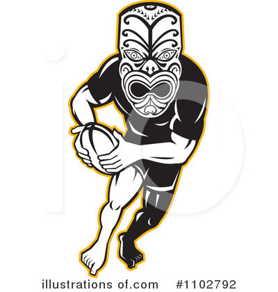 Royalty-Free (RF) Rugby Clipart Illustration by patrimonio - Stock Sample #1102792