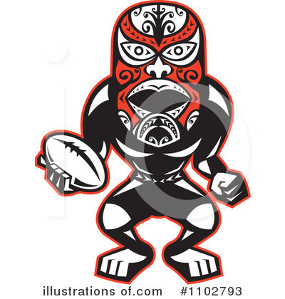 Royalty-Free (RF) Rugby Clipart Illustration by patrimonio - Stock Sample #1102793