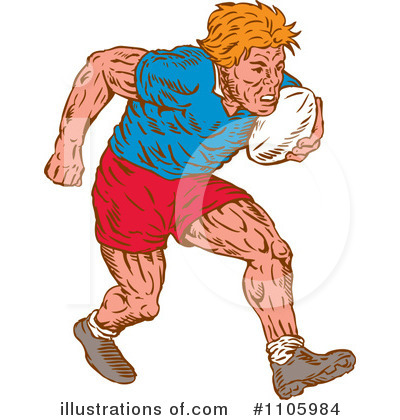 Royalty-Free (RF) Rugby Clipart Illustration by patrimonio - Stock Sample #1105984