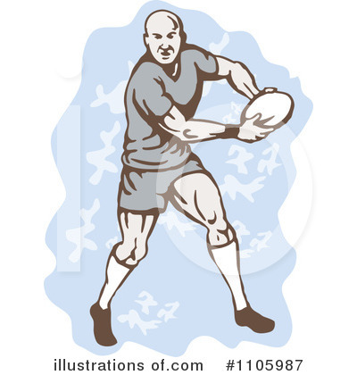 Royalty-Free (RF) Rugby Clipart Illustration by patrimonio - Stock Sample #1105987