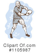 Rugby Clipart #1105987 by patrimonio