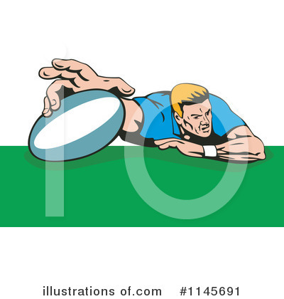 Royalty-Free (RF) Rugby Clipart Illustration by patrimonio - Stock Sample #1145691