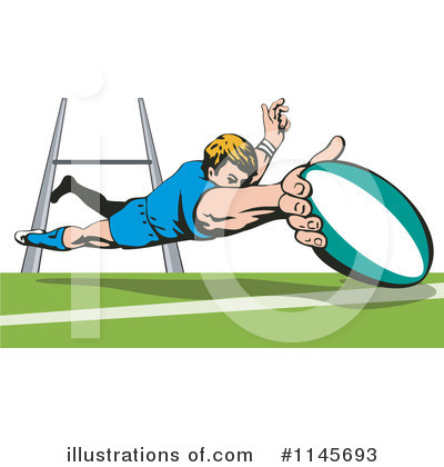 Royalty-Free (RF) Rugby Clipart Illustration by patrimonio - Stock Sample #1145693