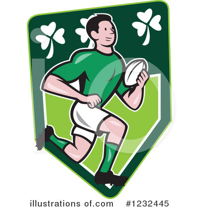 Royalty-Free (RF) Rugby Clipart Illustration by patrimonio - Stock Sample #1232445