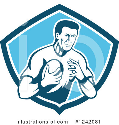 Royalty-Free (RF) Rugby Clipart Illustration by patrimonio - Stock Sample #1242081