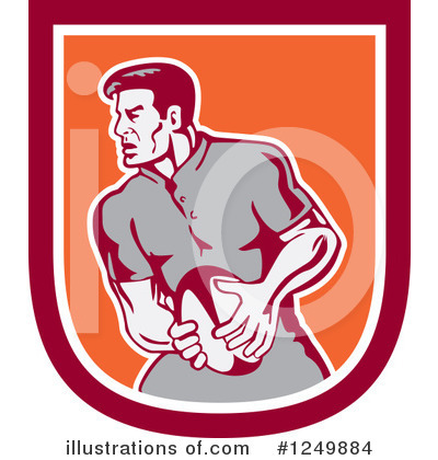 Royalty-Free (RF) Rugby Clipart Illustration by patrimonio - Stock Sample #1249884