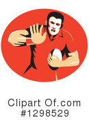 Rugby Clipart #1298529 by patrimonio