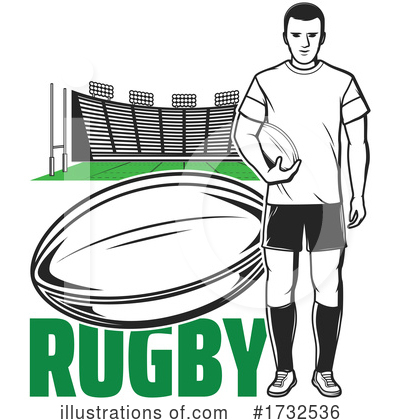 Rugby Clipart #1732536 by Vector Tradition SM