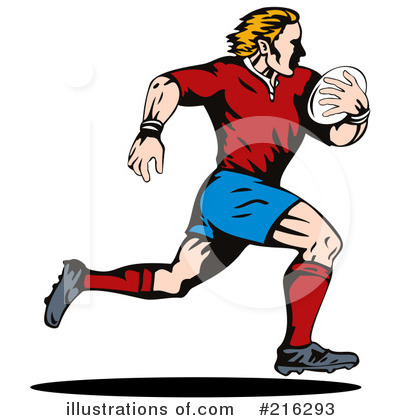 Royalty-Free (RF) Rugby Clipart Illustration by patrimonio - Stock Sample #216293