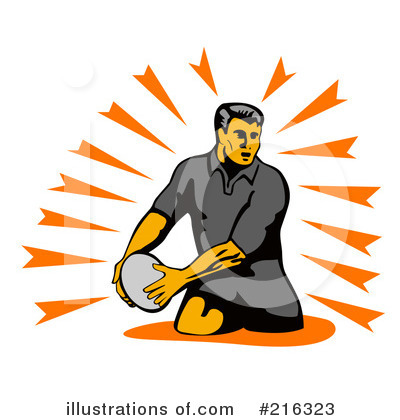 Royalty-Free (RF) Rugby Clipart Illustration by patrimonio - Stock Sample #216323