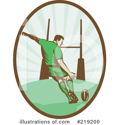 Royalty-Free (RF) Rugby Clipart Illustration by patrimonio - Stock Sample #219200
