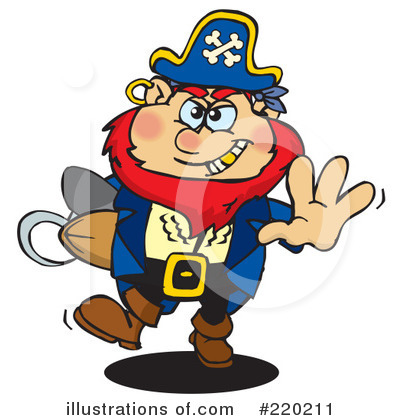 Pirate Clipart #220211 by Dennis Holmes Designs