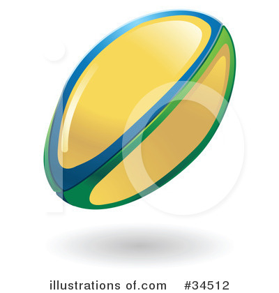 Rugby Clipart #34512 by AtStockIllustration