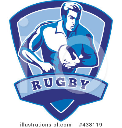 Royalty-Free (RF) Rugby Clipart Illustration by patrimonio - Stock Sample #433119