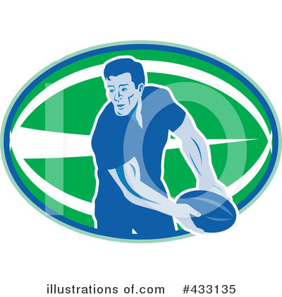 Royalty-Free (RF) Rugby Clipart Illustration by patrimonio - Stock Sample #433135