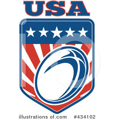 Royalty-Free (RF) Rugby Clipart Illustration by patrimonio - Stock Sample #434102