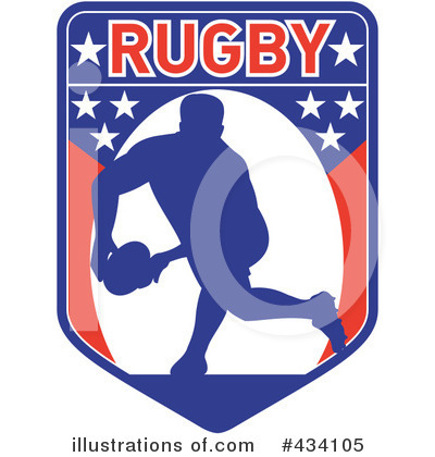 Royalty-Free (RF) Rugby Clipart Illustration by patrimonio - Stock Sample #434105