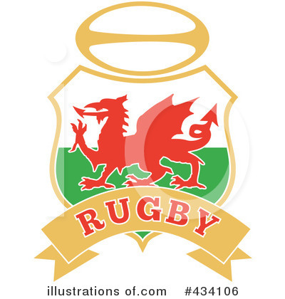 Royalty-Free (RF) Rugby Clipart Illustration by patrimonio - Stock Sample #434106