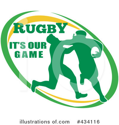 Royalty-Free (RF) Rugby Clipart Illustration by patrimonio - Stock Sample #434116