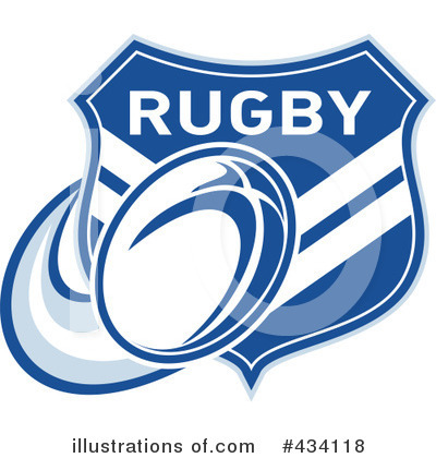 Royalty-Free (RF) Rugby Clipart Illustration by patrimonio - Stock Sample #434118