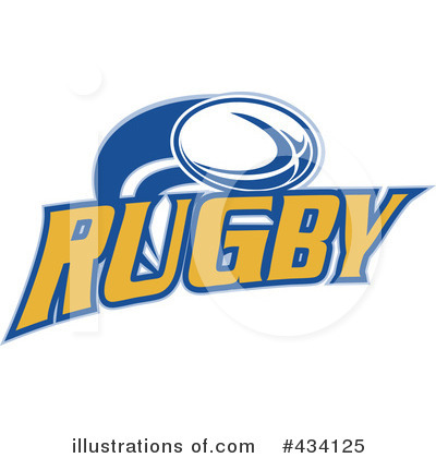 Royalty-Free (RF) Rugby Clipart Illustration by patrimonio - Stock Sample #434125