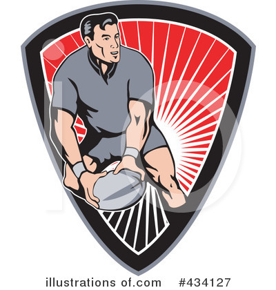 Royalty-Free (RF) Rugby Clipart Illustration by patrimonio - Stock Sample #434127