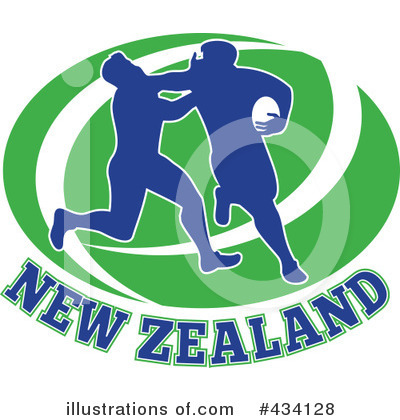 Royalty-Free (RF) Rugby Clipart Illustration by patrimonio - Stock Sample #434128
