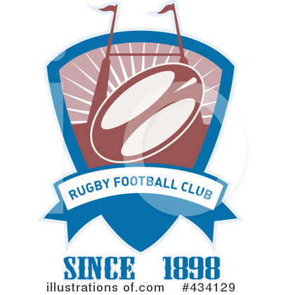 Royalty-Free (RF) Rugby Clipart Illustration by patrimonio - Stock Sample #434129