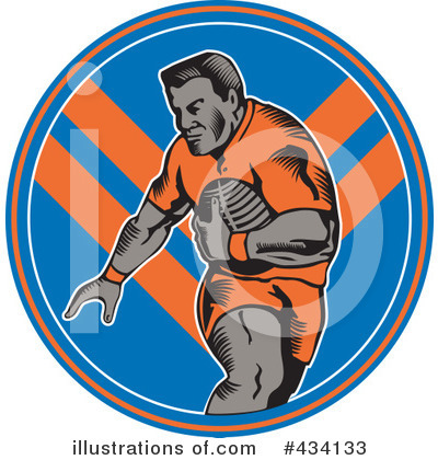 Royalty-Free (RF) Rugby Clipart Illustration by patrimonio - Stock Sample #434133