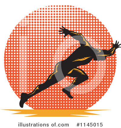 Royalty-Free (RF) Runner Clipart Illustration by patrimonio - Stock Sample #1145015