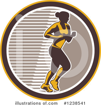 Royalty-Free (RF) Runner Clipart Illustration by patrimonio - Stock Sample #1238541