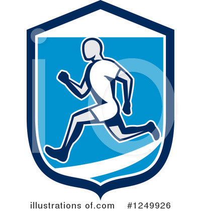 Royalty-Free (RF) Runner Clipart Illustration by patrimonio - Stock Sample #1249926