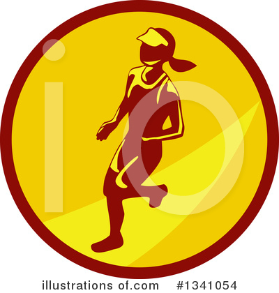 Marathon Runner Clipart #1341054 by patrimonio