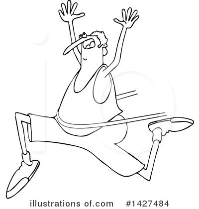 Royalty-Free (RF) Runner Clipart Illustration by djart - Stock Sample #1427484